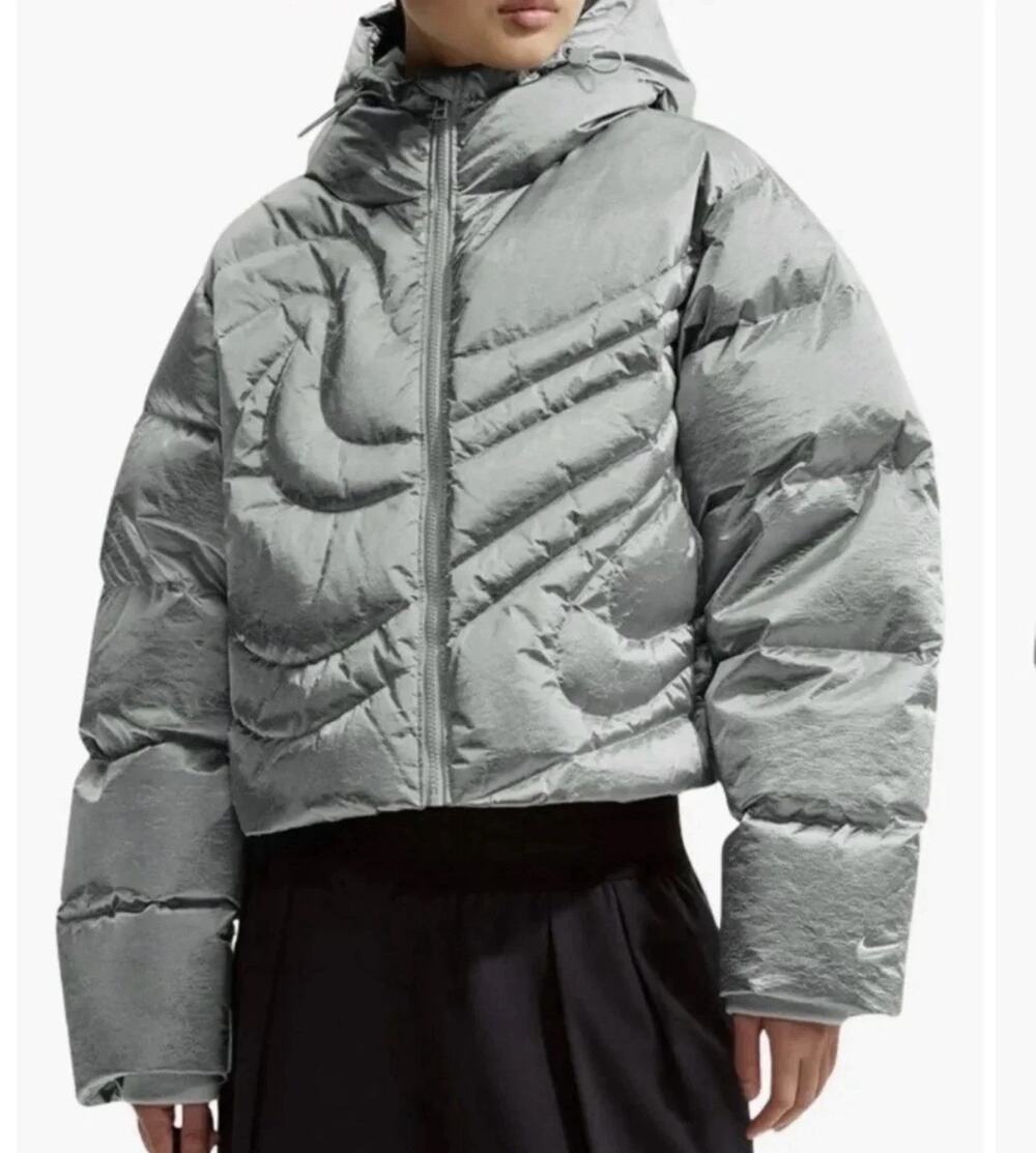 $275 Women's Nike Swoosh Series Therma-FIT Down Puffer Jacket Size XL NWT
